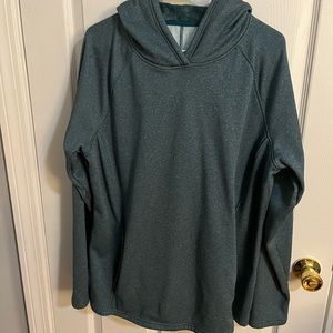 Like new fleece green pullover hoodie
